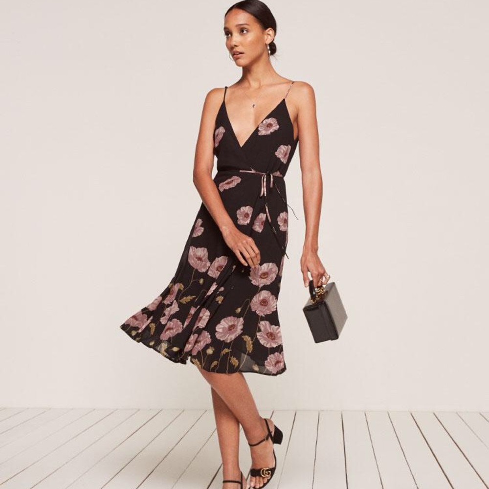 Reformation Temple Dress in Poppy